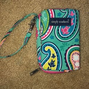 Simply southern phone wristlet